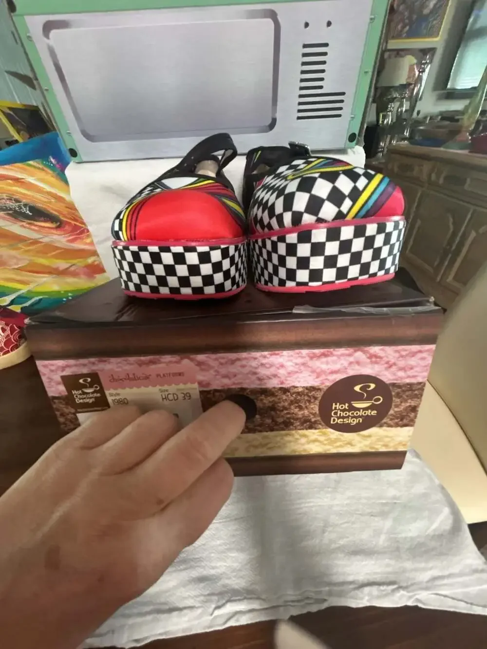 Hot Chocolate Design Chocolaticas 1980 Women's Platform Mary Jane Shoes SZ 9